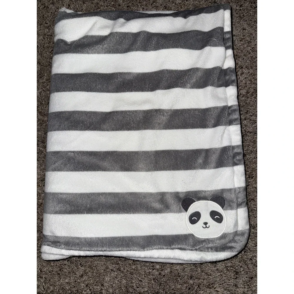Carter's Baby Blanket Gray White‎ Stripe Soft Lovey Plush Koala 2020